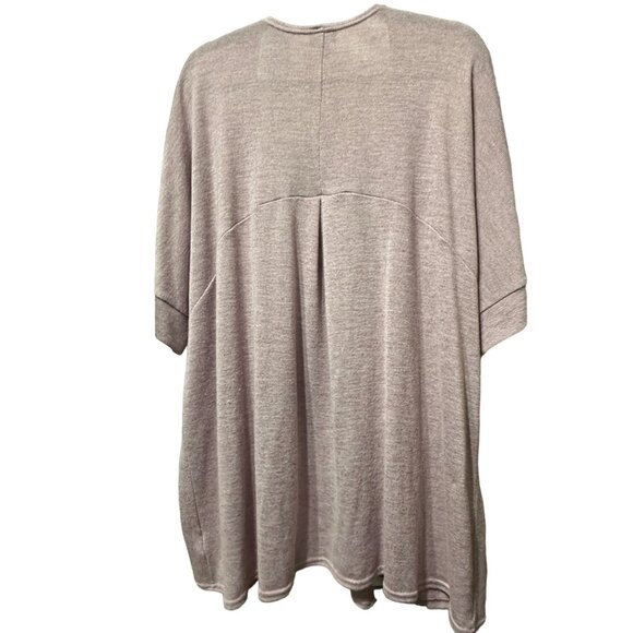 Torrid size 3 lavender 3/4 sleeve open cardigan sweater tunic - Picture 2 of 8